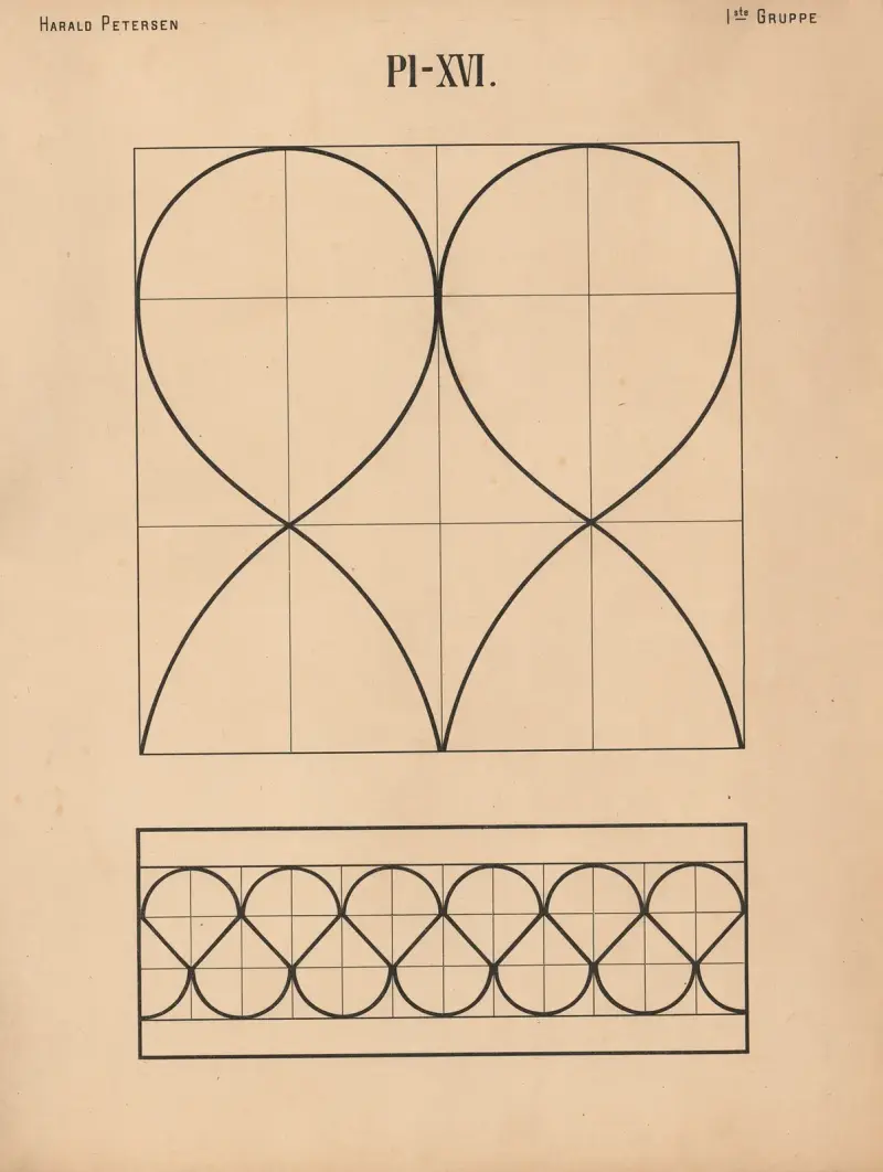 Enkel frihandsteckning vol.1 pl.16 av Harald Frithjof Petersen