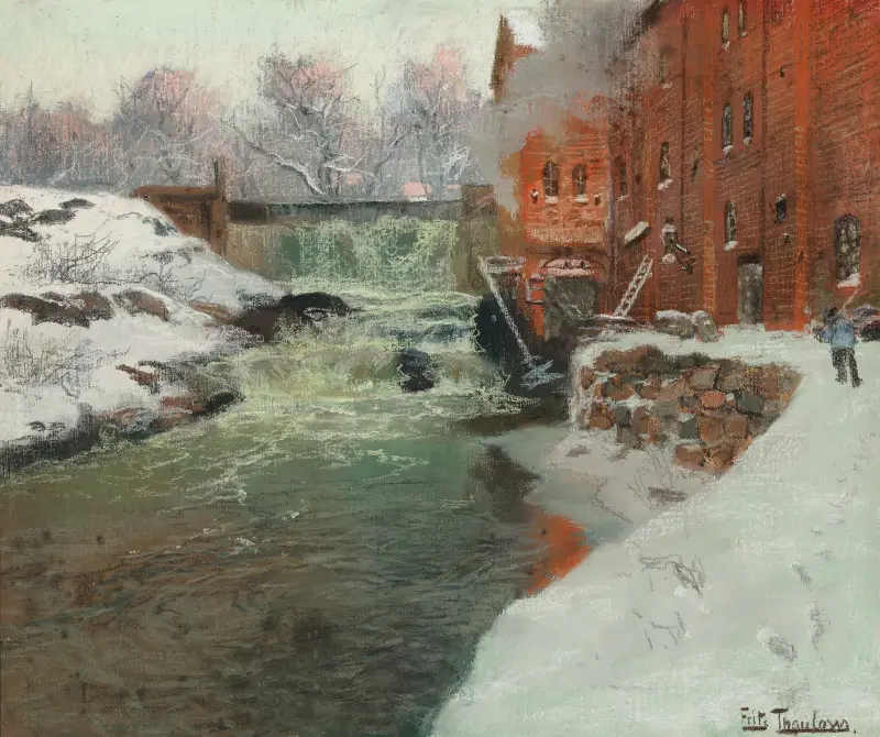 Effet de neige av Frits Thaulow