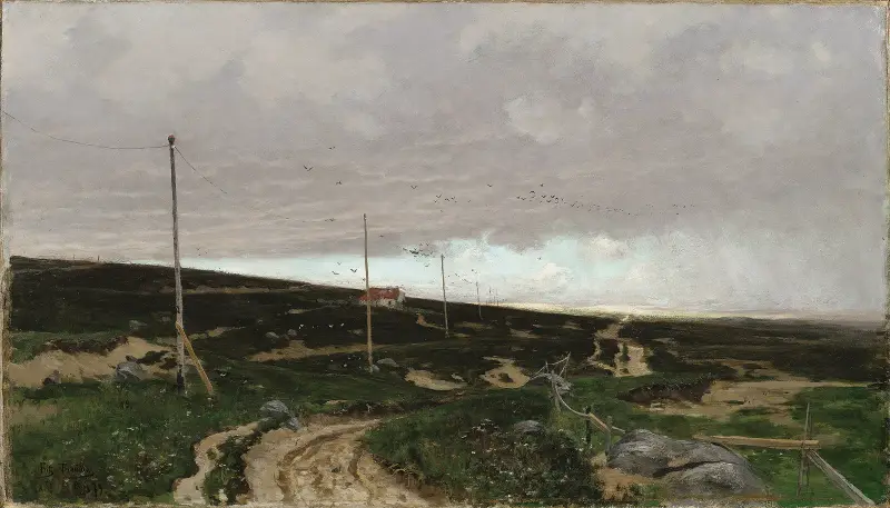On the coast. Motif from Jaeren, Norway av Frits Thaulow