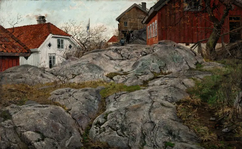 Klippa, motiv från Kragerø av Frits Thaulow