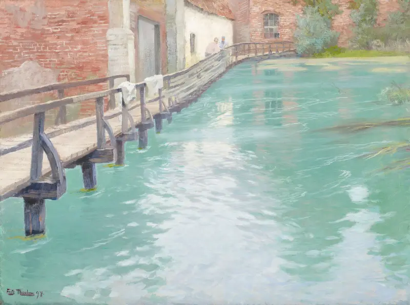 The Mills at Montreuil-sur-Mer, Normandy av Frits Thaulow