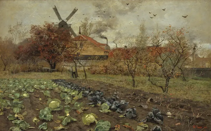 View of Amerikavej in Copenhagen av Frits Thaulow