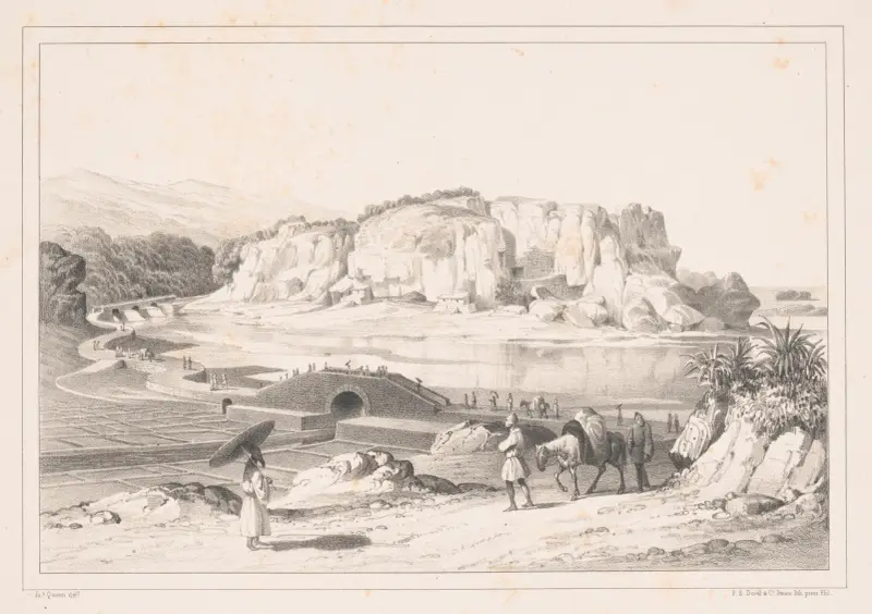 Bridge & causeway at Ma-Chi-Na-Too, Lew Chew av James Fuller Queen