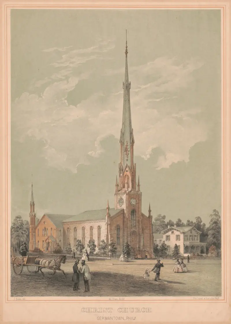 Christ Church, Germantown, Phila. av James Fuller Queen
