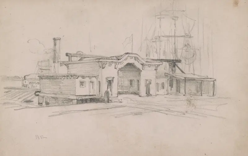 Kaighn Avenue ferry terminal, Camden, New Jersey av James Fuller Queen