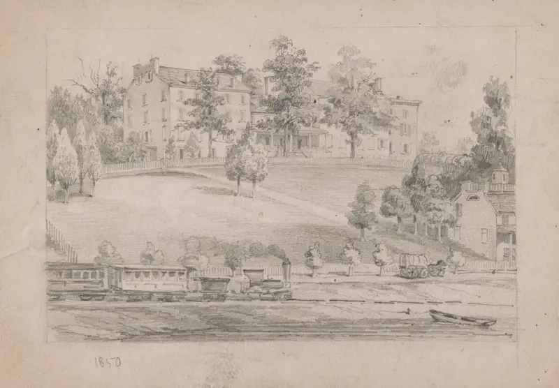 Oakland Hall near Norristown av James Fuller Queen