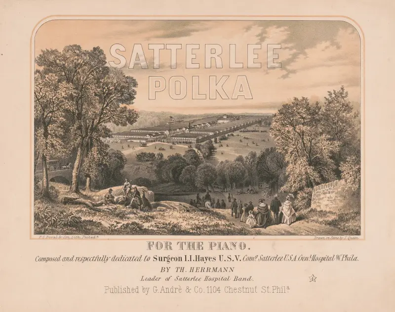 Satterlee polka for the piano av James Fuller Queen
