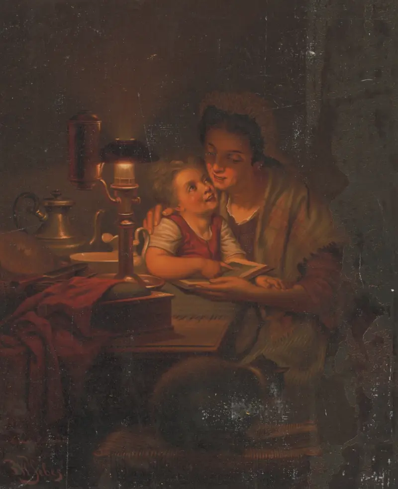The light of the cottage after P.W. Sebes av James Fuller Queen