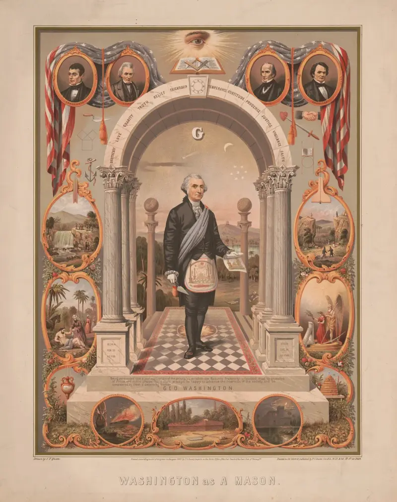 Washington jako svobodný zednář, 1867 – Nr. 2, James Fuller Queen