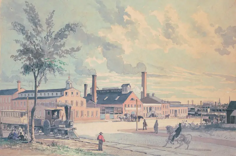 West Philadela. starch works av James Fuller Queen
