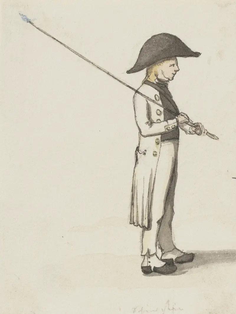 En herde med trehörnig hatt av Jakob Fürchtegott Dielmann