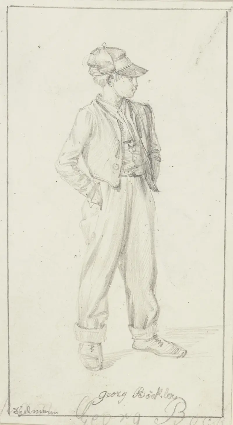 The young Georg Böckler av Jakob Fürchtegott Dielmann