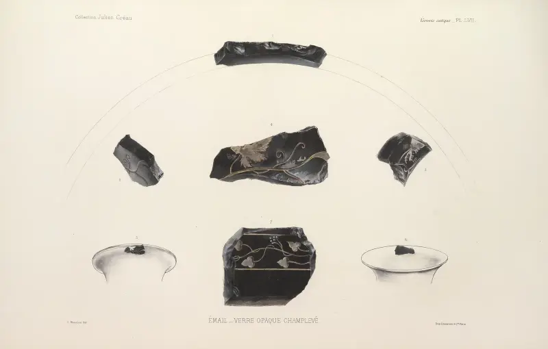 Collection Julien Gréau. Verrerie antique, émaillerie et poterie appartenant à M. John Pierpont Morgan Pl.58 av G. Massias
