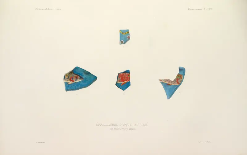 Collection Julien Gréau. Verrerie antique, émaillerie et poterie appartenant à M. John Pierpont Morgan Pl.64 av G. Massias