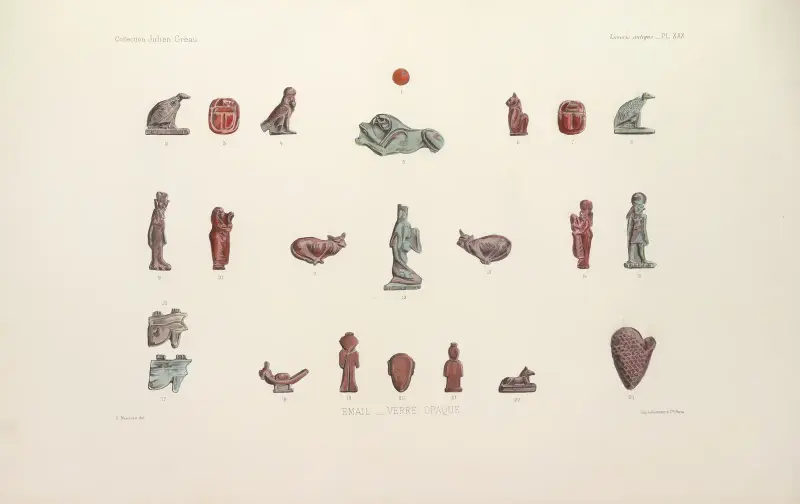 Collection Julien Gréau. Verrerie antique, émaillerie et poterie appartenant à M. John Pierpont Morgan Pl.30 av G. Massias