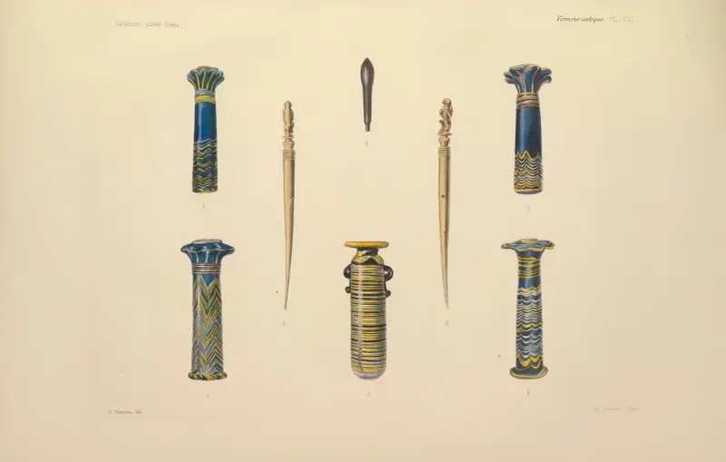 Collection Julien Gréau. Verrerie antique, émaillerie et poterie appartenant à M. John Pierpont Morgan Pl.08 av G. Massias