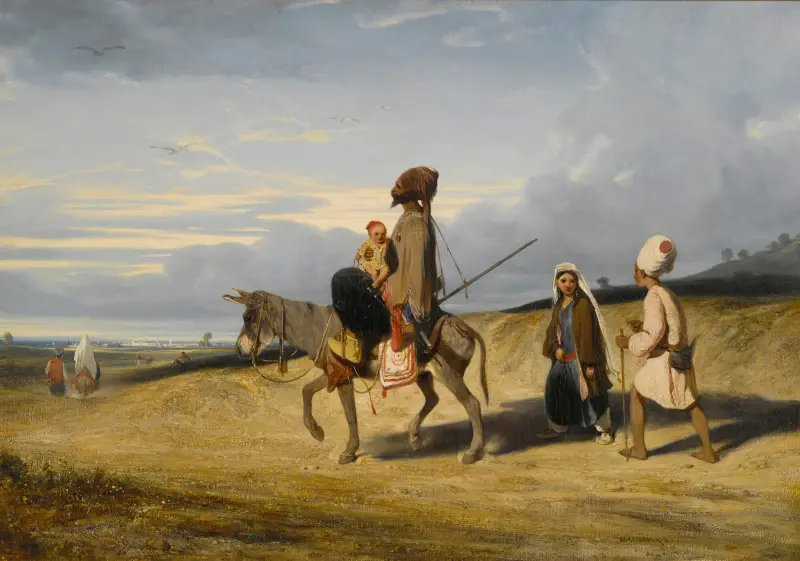 En ökenpassage av Alexandre-Gabriel Decamps