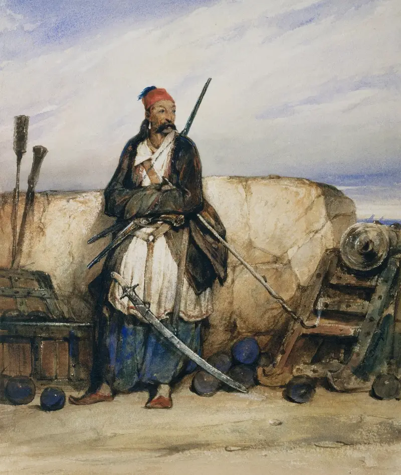 Ein türkischer Artillerist von Alexandre-Gabriel Decamps