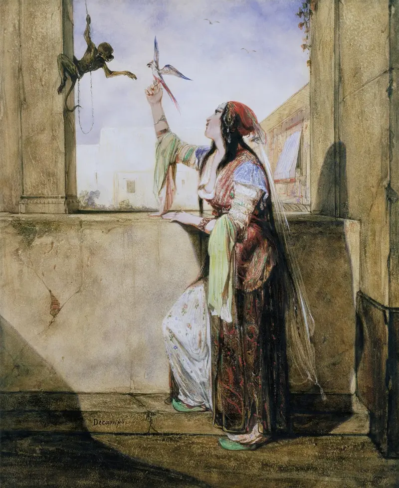 Odaliska, Alexandre-Gabriel Decamps