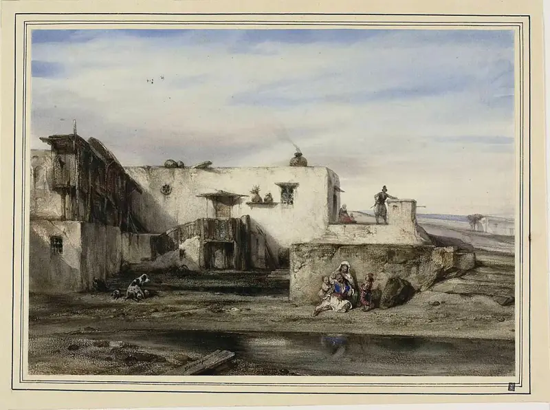 Grekisk by av Alexandre-Gabriel Decamps
