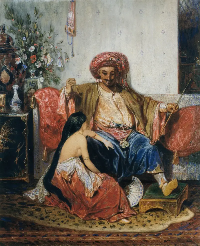The Favourite of the Pasha av Alexandre-Gabriel Decamps