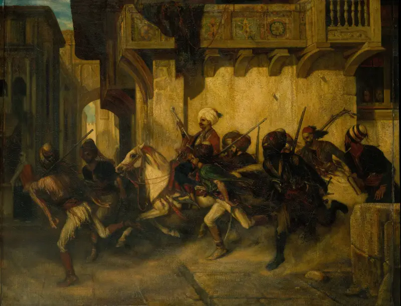 Den turkiska patrullen av Alexandre-Gabriel Decamps