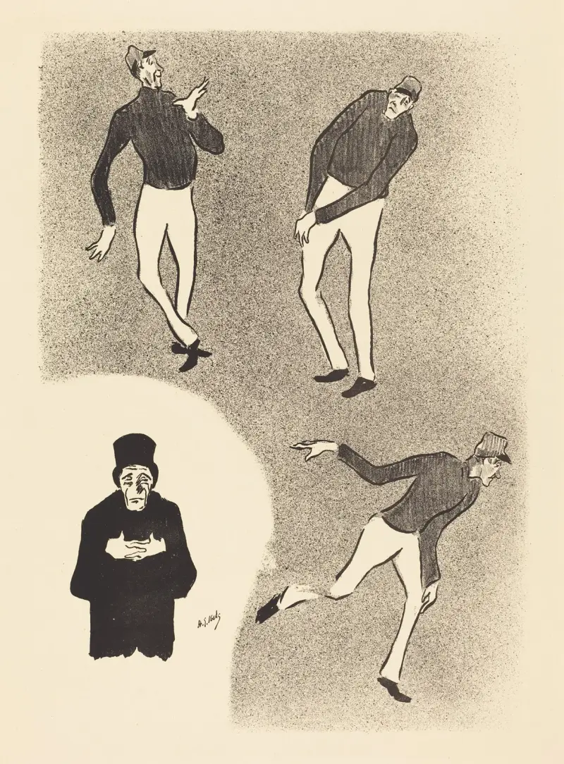 Clowns av Henri-Gabriel Ibels