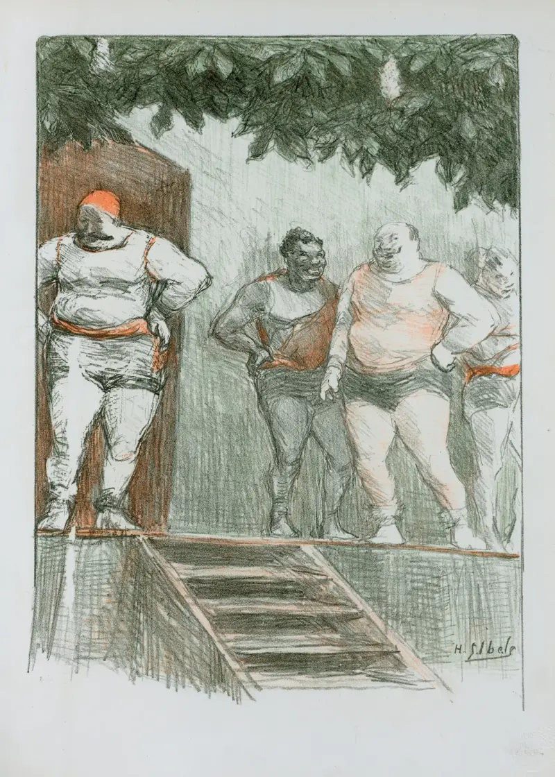 Originalteckning för Les Maîtres de l’Affiche av Henri-Gabriel Ibels