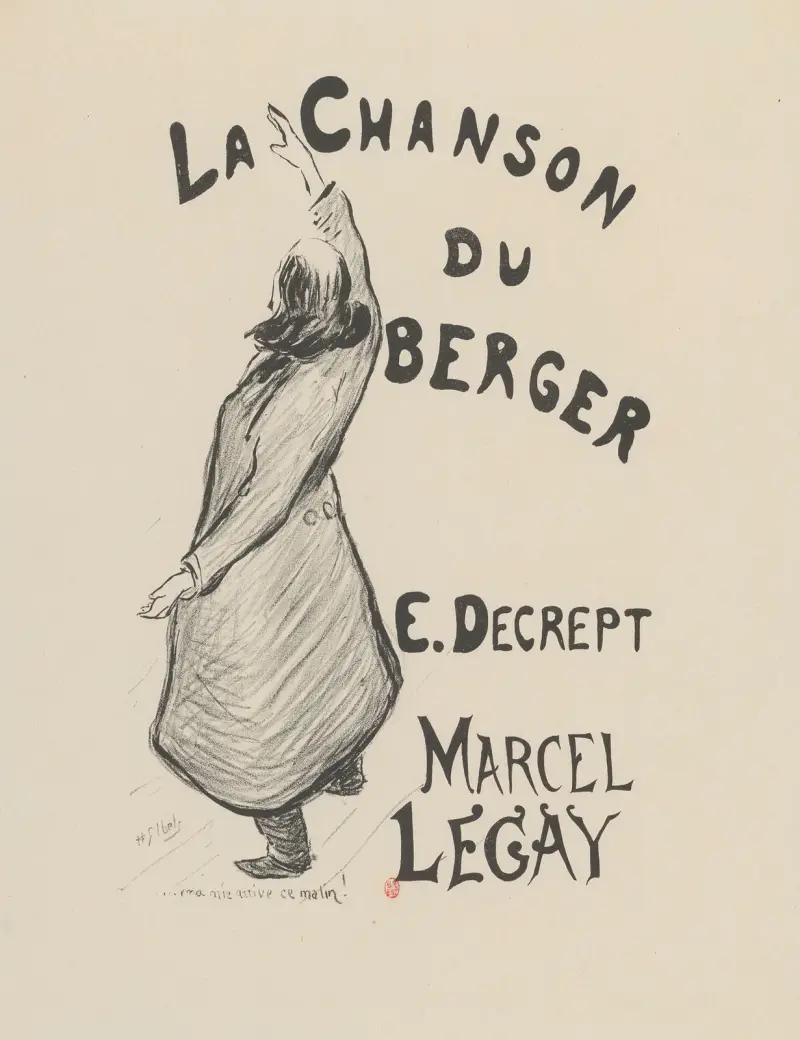 La Chanson du berger – E. Decrept – Marcel – Legay av Henri-Gabriel Ibels