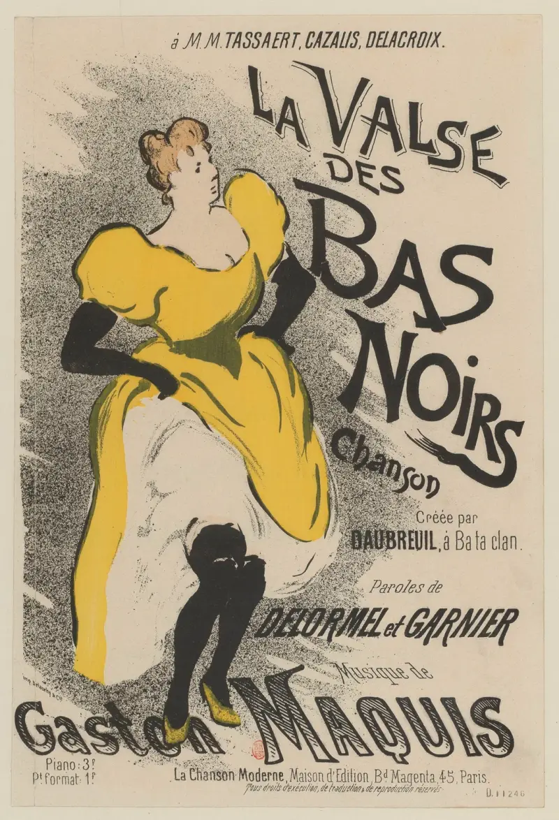 La Valse des Bas Noirs Chanson av Henri-Gabriel Ibels