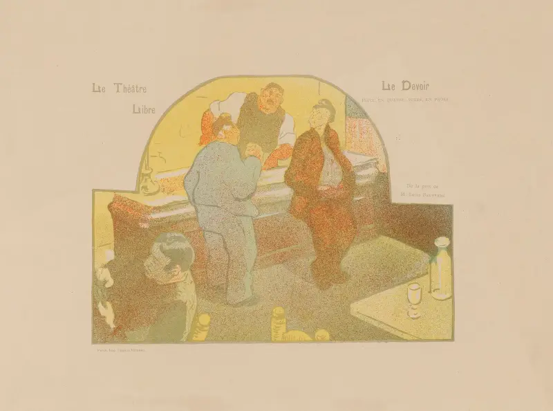 Le Théâtre Libre – Program – Fjärde föreställningen – Säsongen 1892–1893 av Henri-Gabriel Ibels