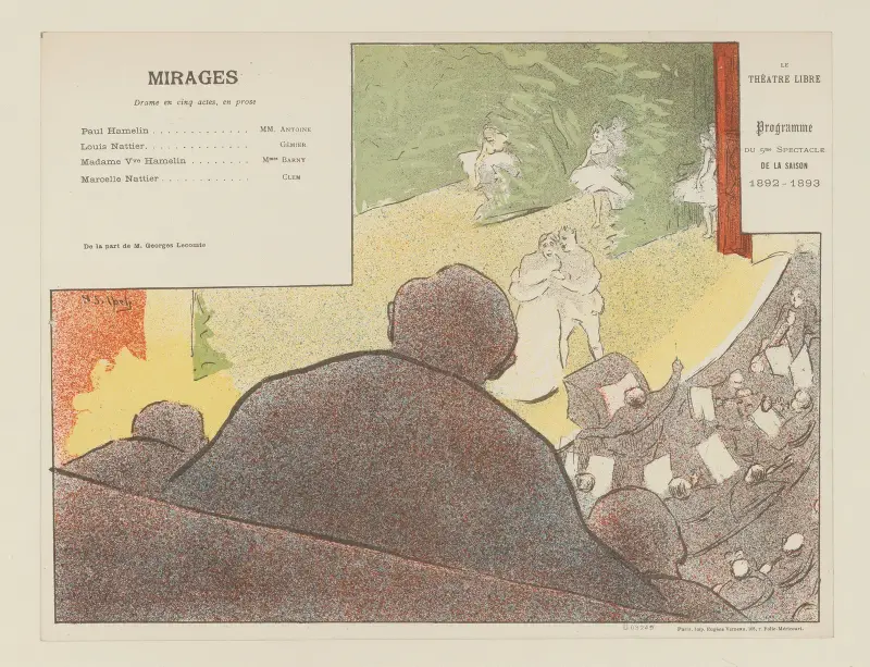 Le Théâtre Libre – Program – 5:e föreställningen – säsongen 1892–1893 av Henri-Gabriel Ibels