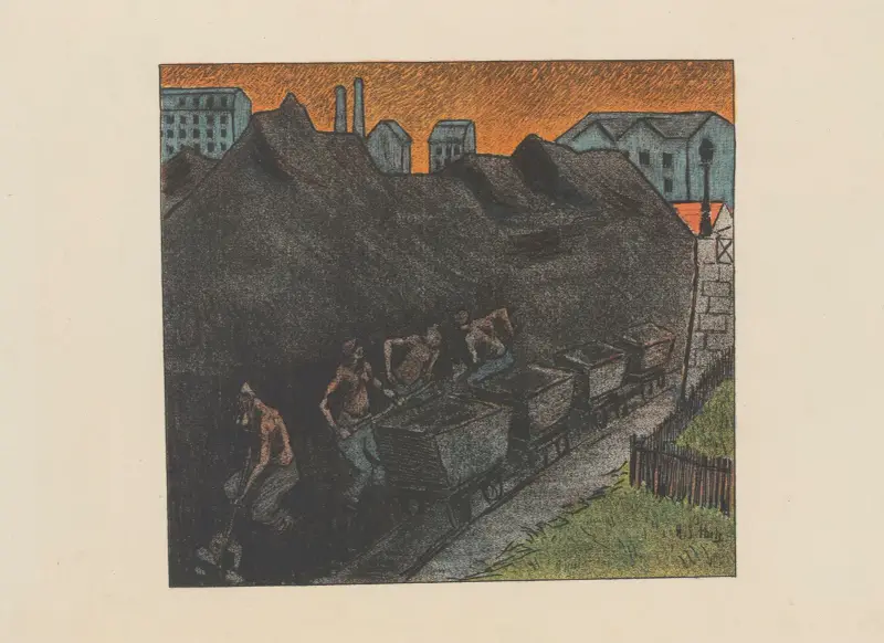 Le Théâtre Libre – Program för säsongens 7:e föreställning 1892–1893 av Henri-Gabriel Ibels