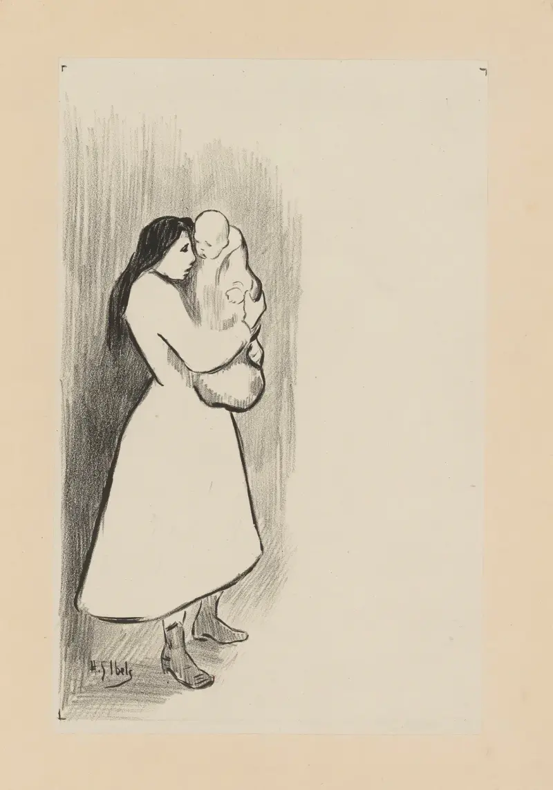 Les Petites Mères av Henri-Gabriel Ibels