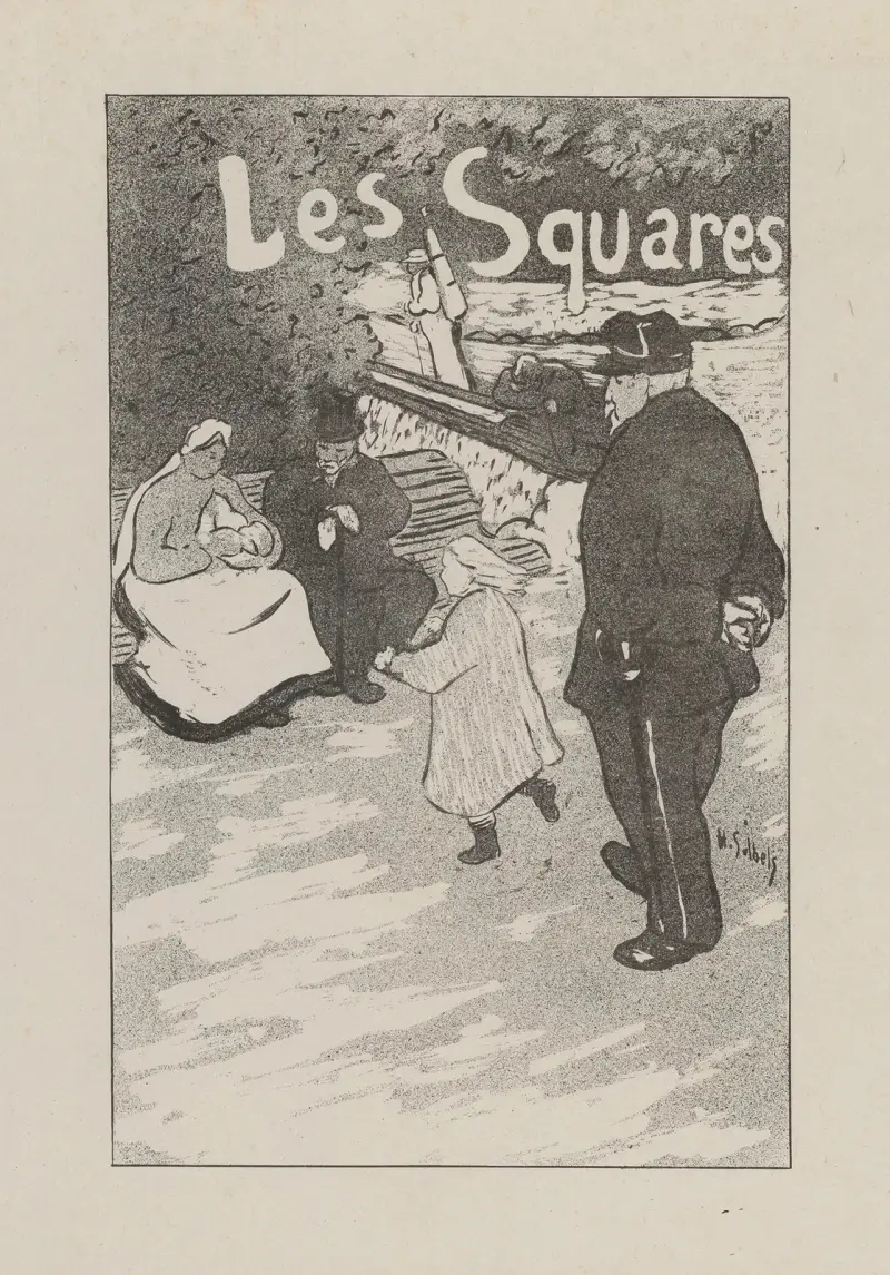 Les Squares av Henri-Gabriel Ibels