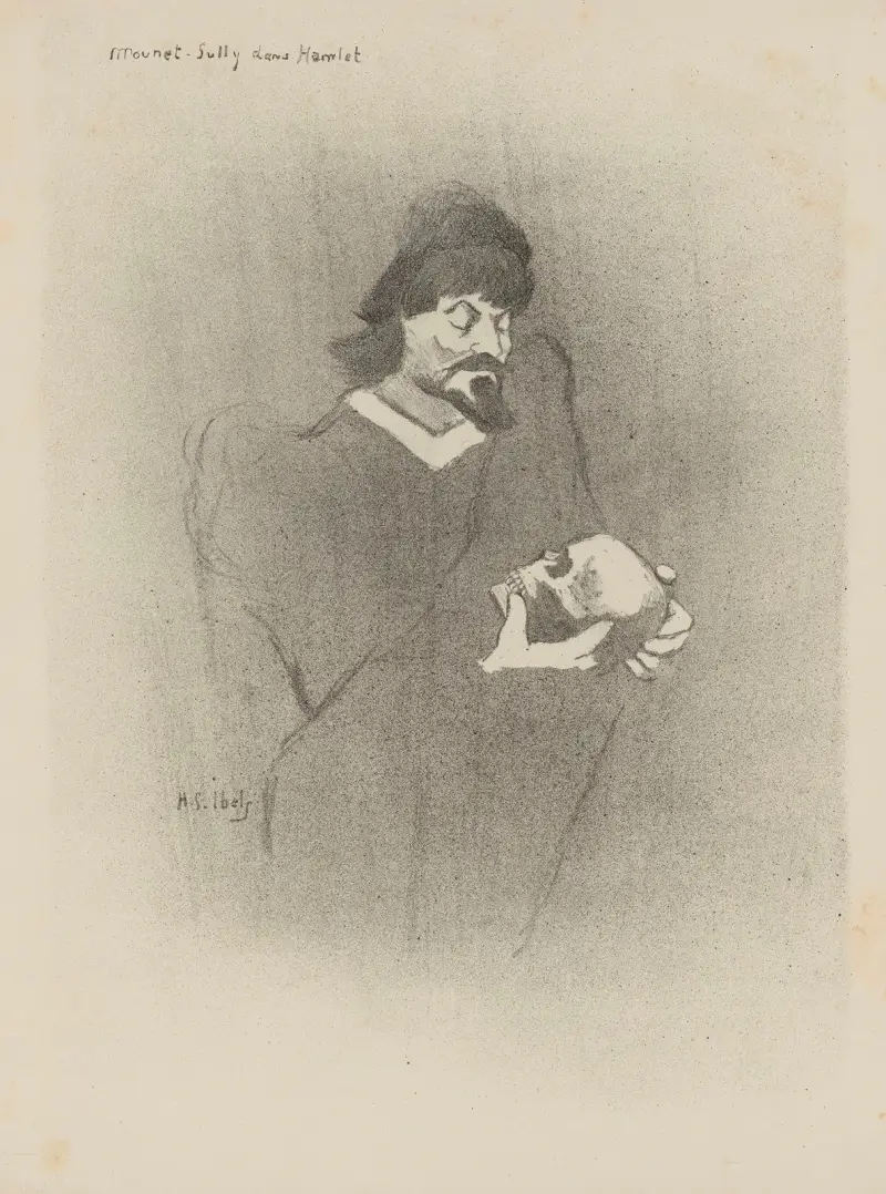 Mounet-Sully i Hamlet av Henri-Gabriel Ibels