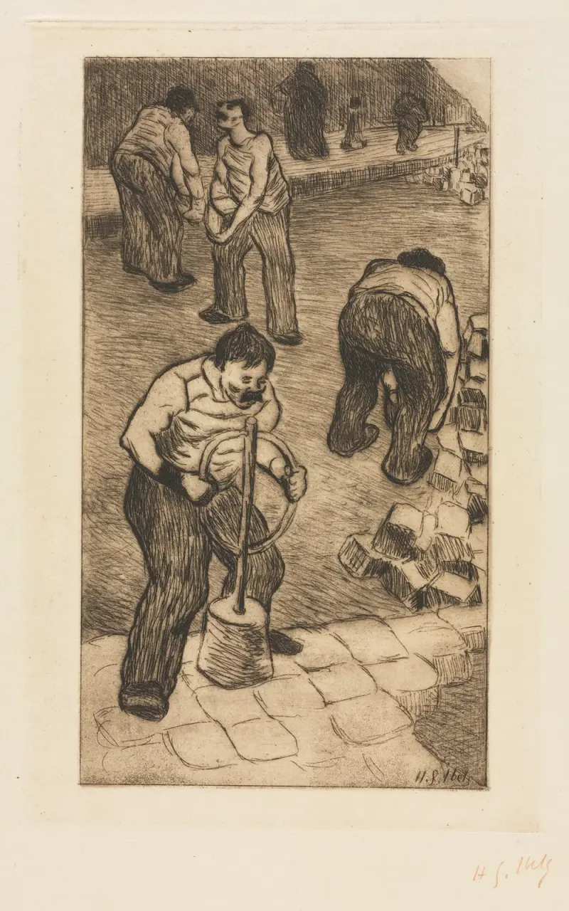 Gatubeläggarna av Henri-Gabriel Ibels