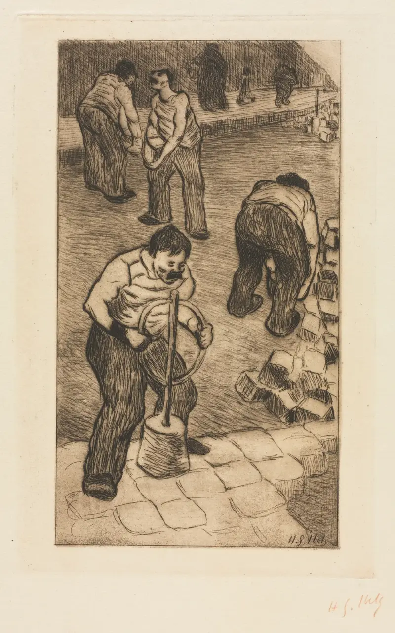 Gatläggarna av Henri-Gabriel Ibels