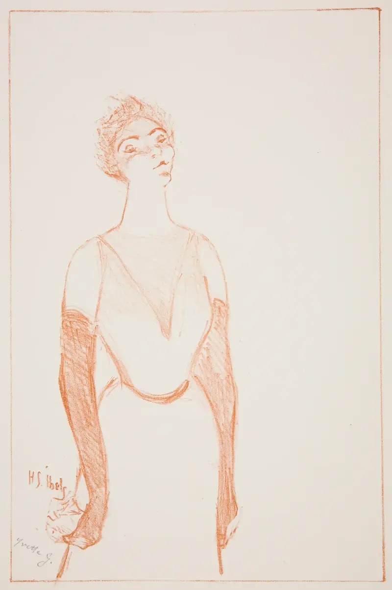 Yvette Guilbert av Henri-Gabriel Ibels