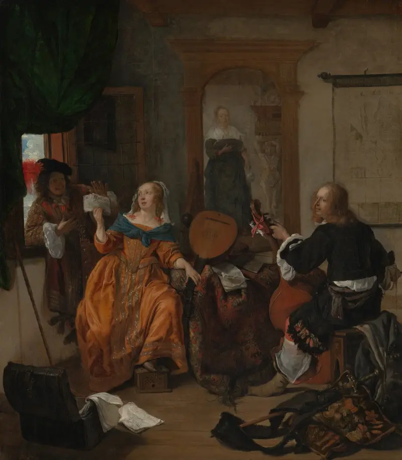 Eine musikalische Zusammenkunft von Gabriel Metsu
