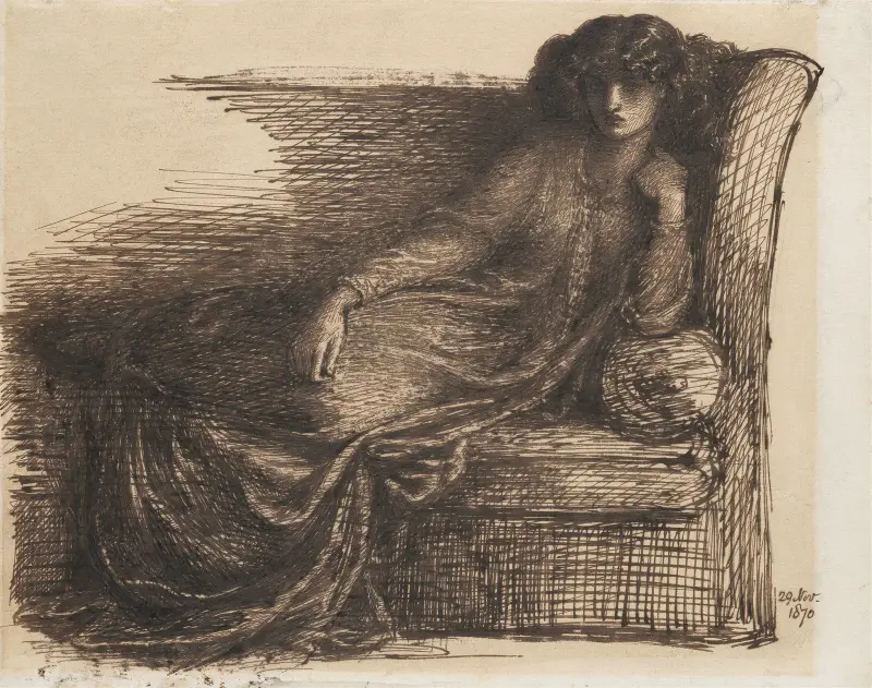Jane Morris, 1870 – Nr. 2 von Dante Gabriel Rossetti