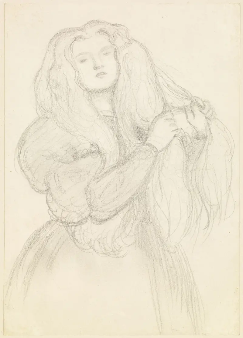 Portrait of Annie Miller av Dante Gabriel Rossetti