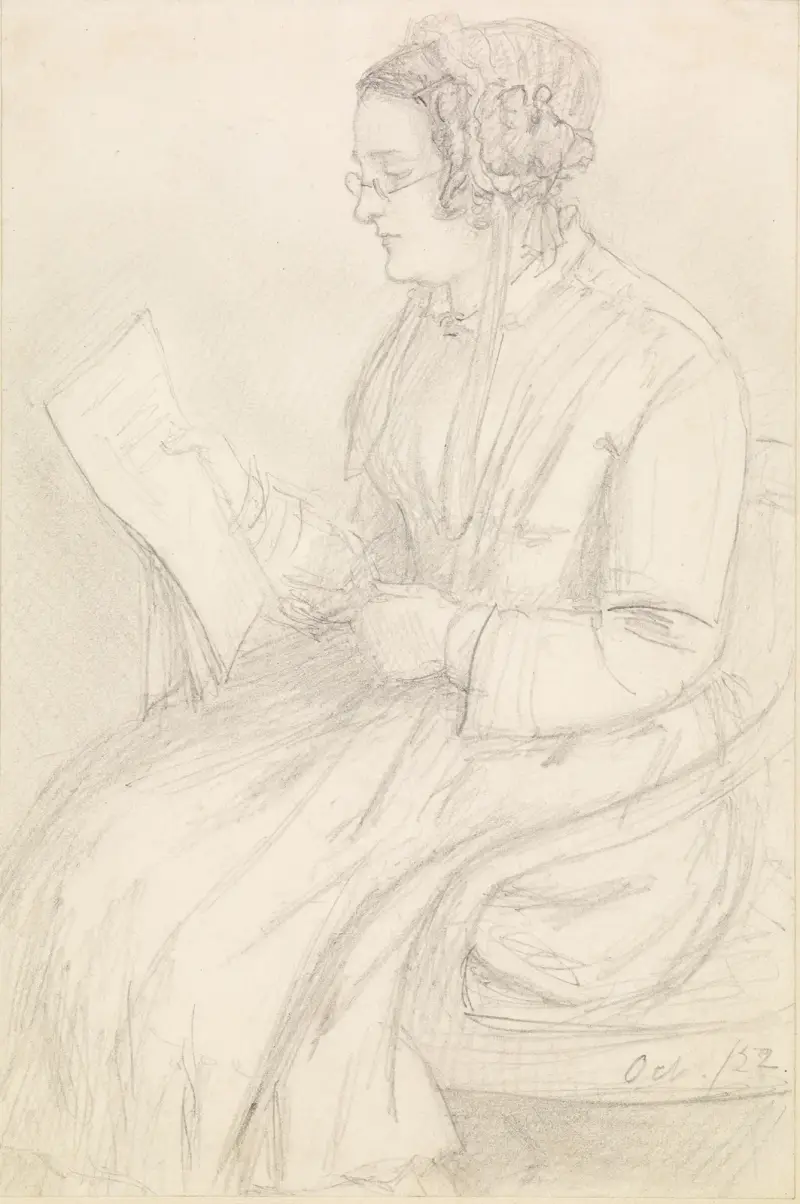Portrait of Frances Rossetti, the Artist’s Mother av Dante Gabriel Rossetti