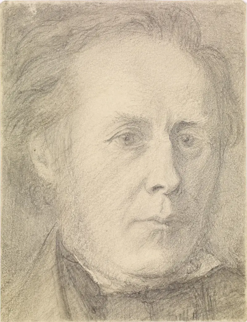 Portrait of Major Calder Campbell av Dante Gabriel Rossetti