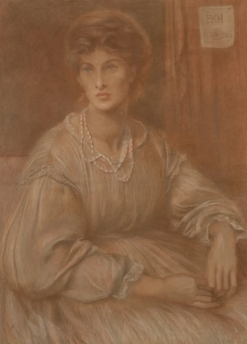 Portrait of Mrs Charles Howell av Dante Gabriel Rossetti