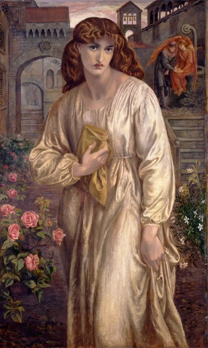Salutation of Beatrice av Dante Gabriel Rossetti