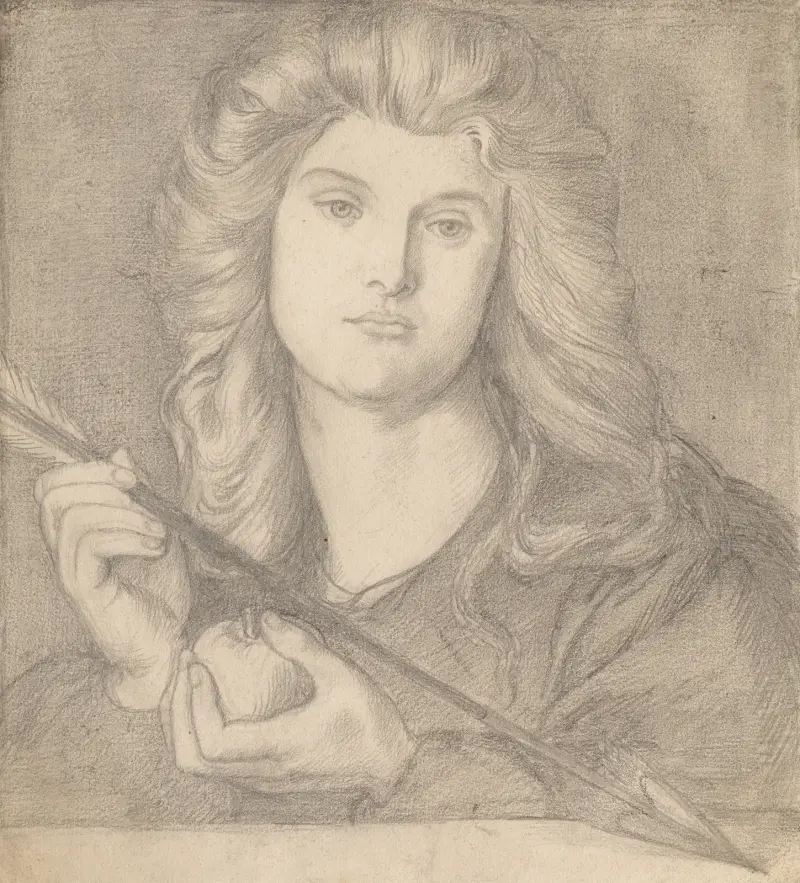 Studie für Venus Verticordia von Dante Gabriel Rossetti