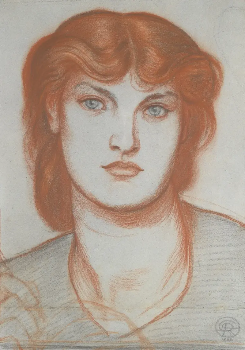 Studie von Alexa Wilding für Regina Cordium von Dante Gabriel Rossetti
