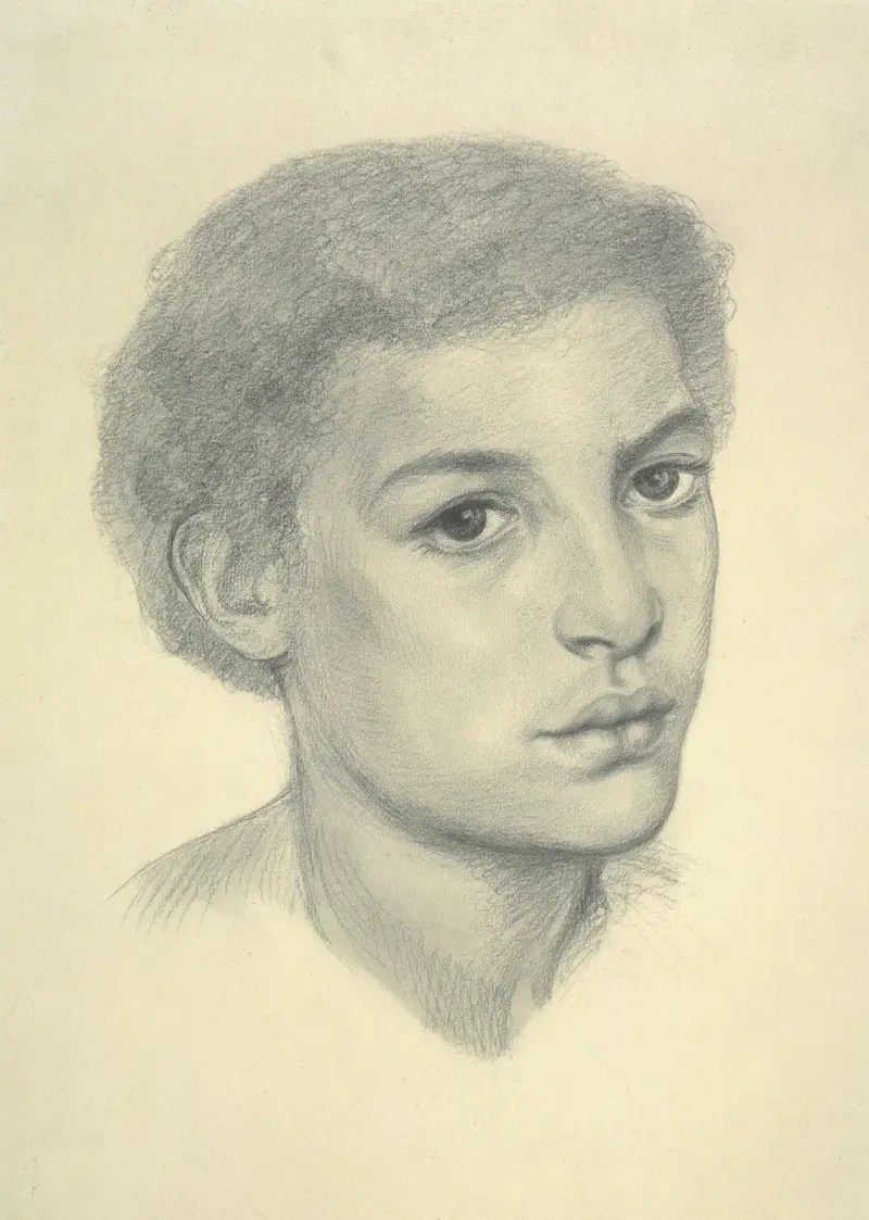 The Beloved – Study for the Black Girl av Dante Gabriel Rossetti