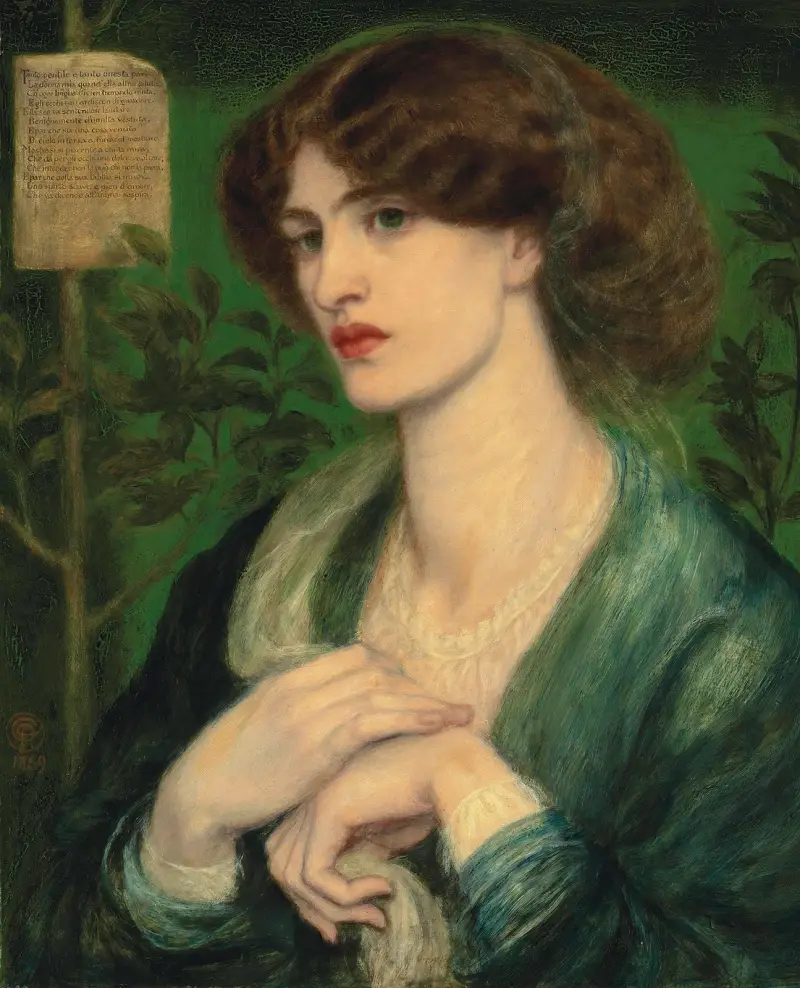 The Salutation Of Beatrice av Dante Gabriel Rossetti